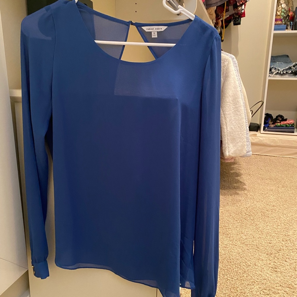 Naked Zebra Royal Blue top